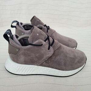 Adidas Mens NMD_C2 Boost Suede Sand/White Sneakers Shoes BY9913 Size 5